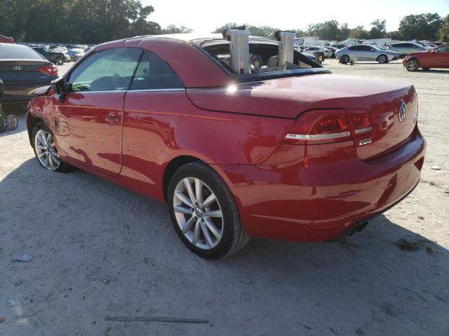 WVWBW8AH1DV005078 - 2013 VOLKSWAGEN EOS KOMFOR წითელი ფოტო 2