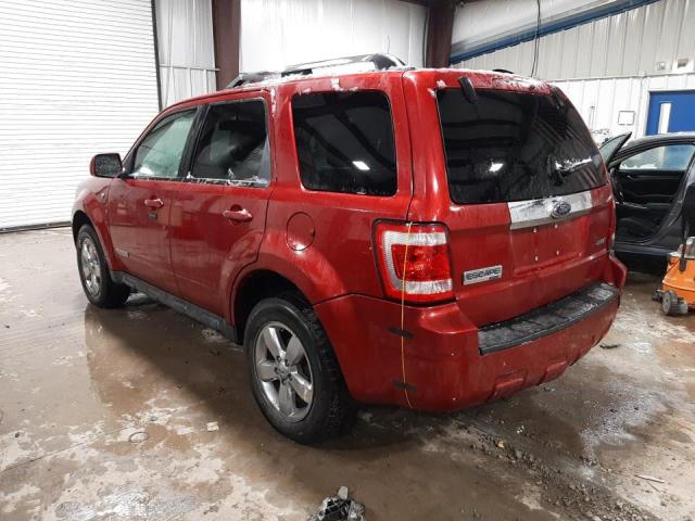 1FMCU94198KC66251 - 2008 FORD ESCAPE RED photo 2