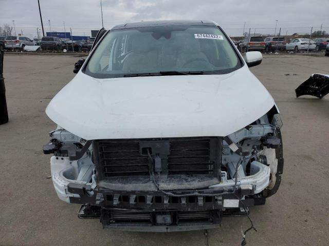 2FMPK4J98LBB31916 - 2020 FORD EDGE SEL WHITE photo 5