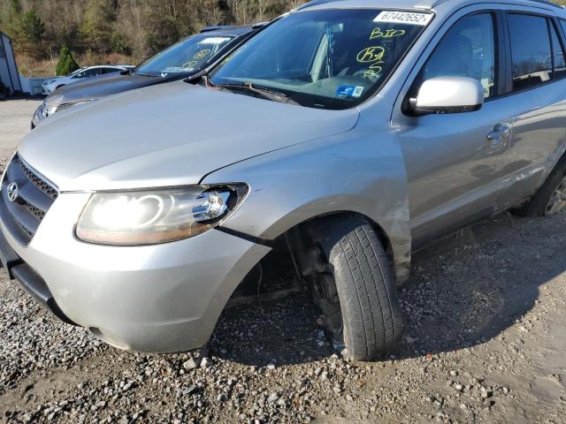 KM8SG73D47U102086 - 2007 HYUNDAI SANTA FE SILVER photo 9