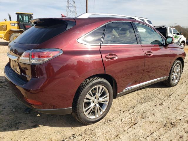 JTJBC1BA8D2441894 - 2013 LEXUS RX 450 MAROON photo 3