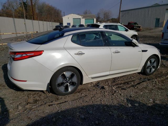 KNAGM4AD4D5060283 - 2013 KIA OPTIMA HYB WHITE photo 3