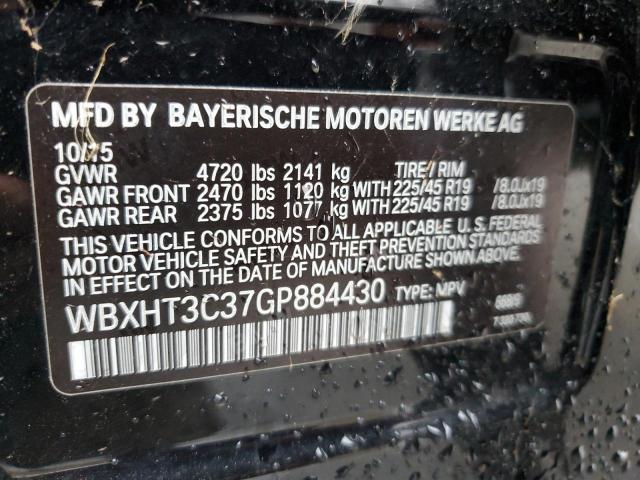 WBXHT3C37GP884430 - 2016 BMW 228 XI BLACK photo 13