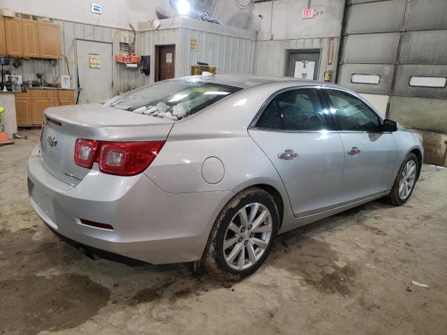1G11H5SL2EF266635 - 2014 CHEVROLET MALIBU LTZ ვერცხლისფერი ფოტო 3