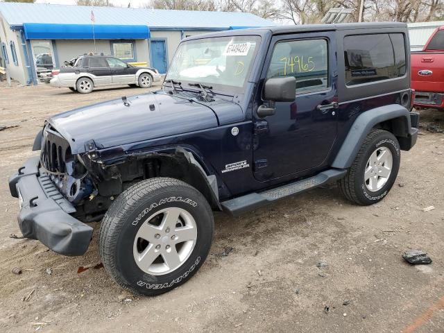1C4AJWAG3DL582566 - 2013 JEEP WRANGLER S BLUE photo 1