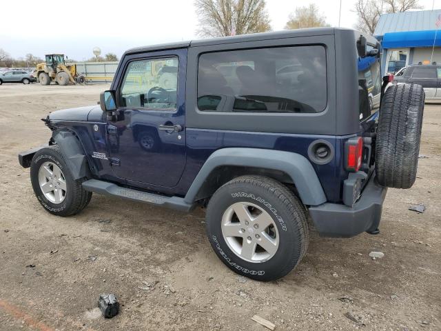 1C4AJWAG3DL582566 - 2013 JEEP WRANGLER S BLUE photo 2
