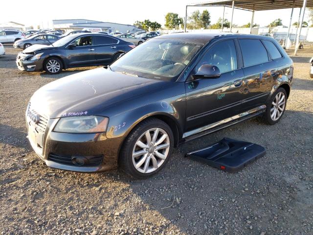 WAUHE78PX9A077168 - 2009 AUDI A3 2.0T BLACK photo 1