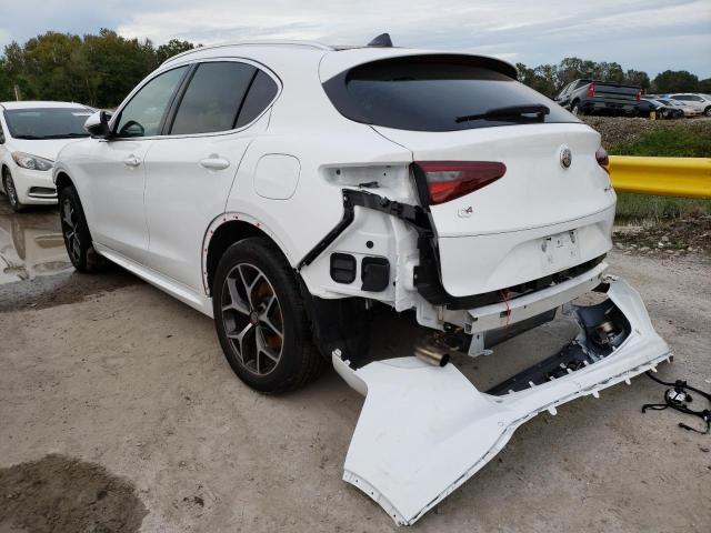 ZASPAKBN1M7D15412 - 2021 ALFA ROMEO STELVIO TI WHITE photo 2