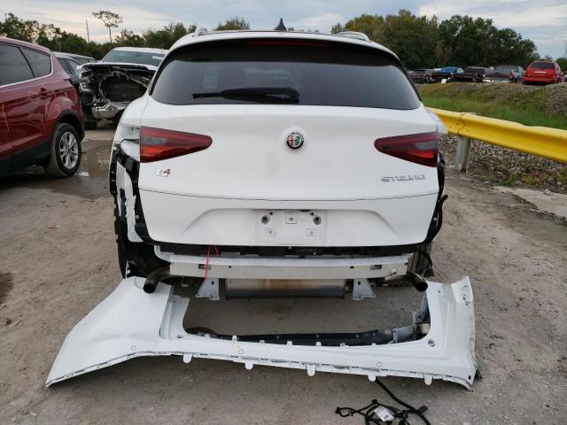 ZASPAKBN1M7D15412 - 2021 ALFA ROMEO STELVIO TI WHITE photo 6