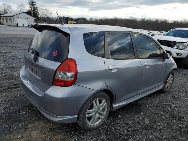 JHMGD38638S028161 - 2008 HONDA FIT SPORT SILVER photo 3