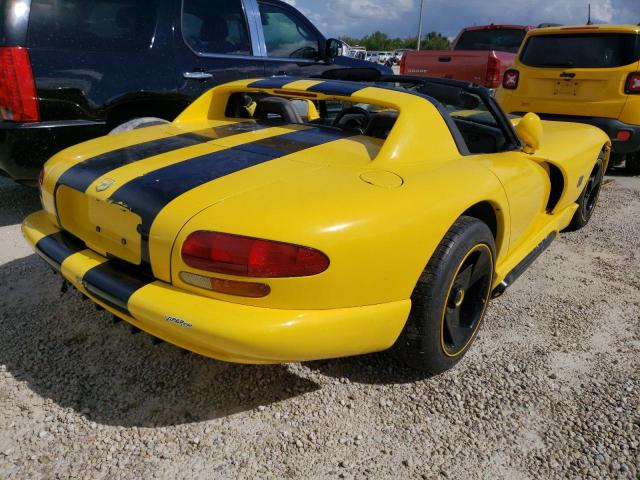 1B3BR65E2RV102777 - 1994 DODGE VIPER RT-1 YELLOW photo 4