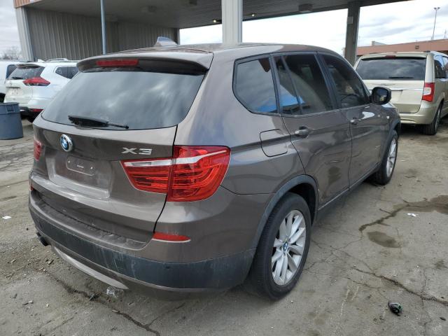 5UXWX9C5XD0A16246 - 2013 BMW X3 XDRIVE2 ყავისფერი ფოტო 3