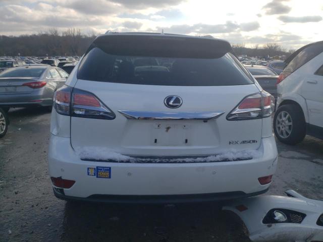 JTJBC1BA0D2060041 - 2013 LEXUS RX 450 WHITE photo 6