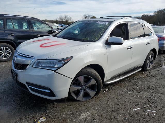 5FRYD4H22EB017149 - 2014 ACURA MDX WHITE photo 1