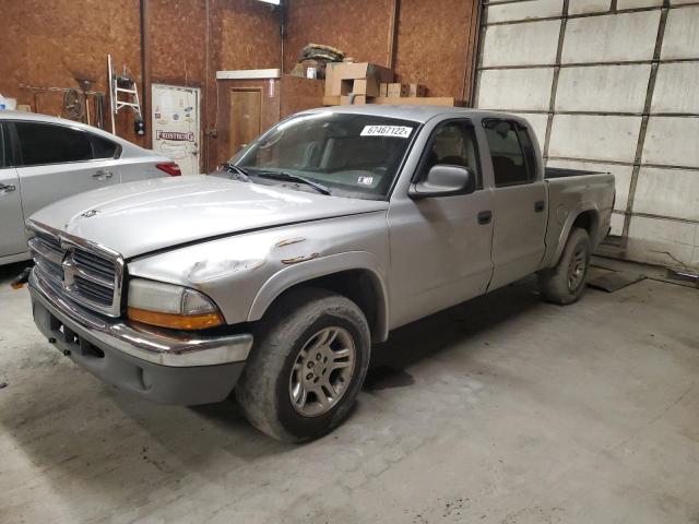 1D7HL48K54S674765 - 2004 DODGE DAKOTA QUA SILVER photo 1