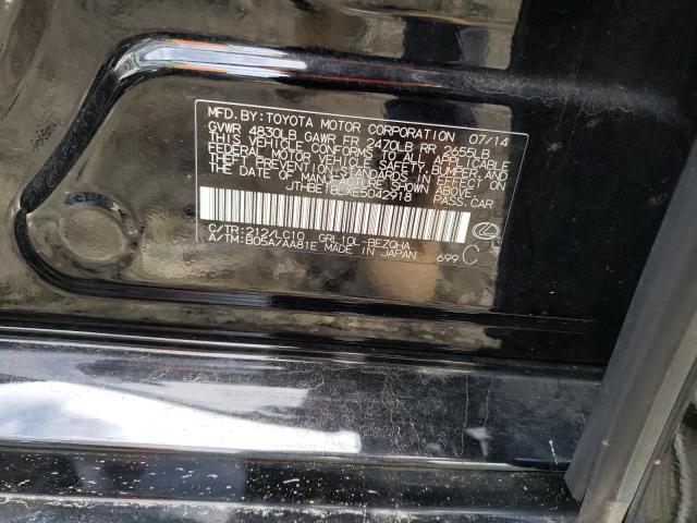 JTHBE1BLXE5042918 - 2014 LEXUS GS 黑色 照片 12