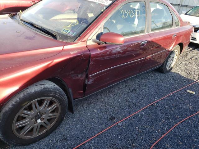 YV1TS592551406540 - 2005 VOLVO S80 2.5T MAROON photo 9