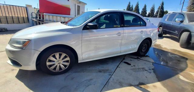 3VW2K7AJ3EM425717 - 2014 VOLKSWAGEN JETTA BASE WHITE photo 2