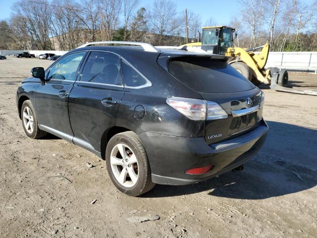 2T2BK1BA2AC004228 - 2010 LEXUS RX 350 BLACK photo 2