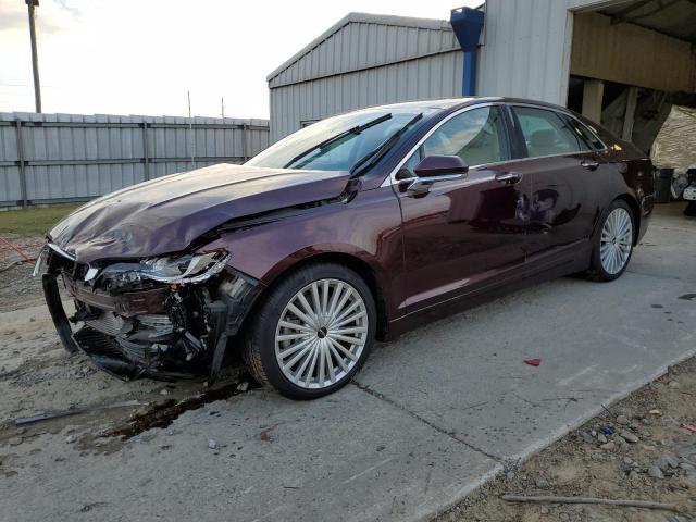 3LN6L5EC8HR624590 - 2017 LINCOLN MKZ RESERV BURGUNDY photo 1