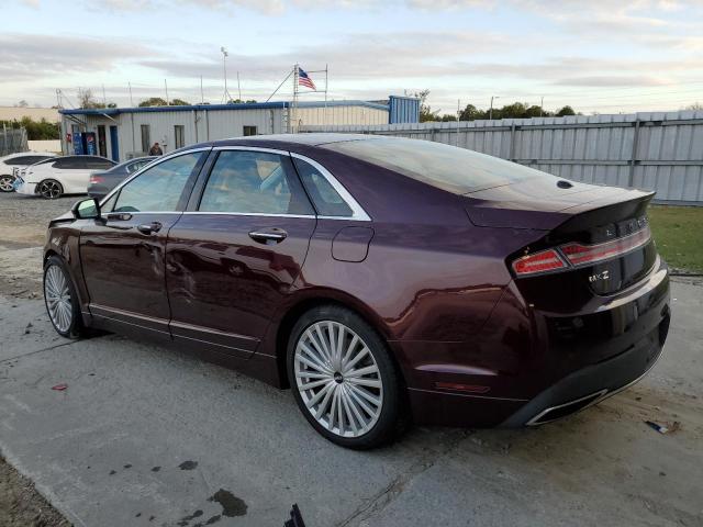 3LN6L5EC8HR624590 - 2017 LINCOLN MKZ RESERV BURGUNDY photo 2