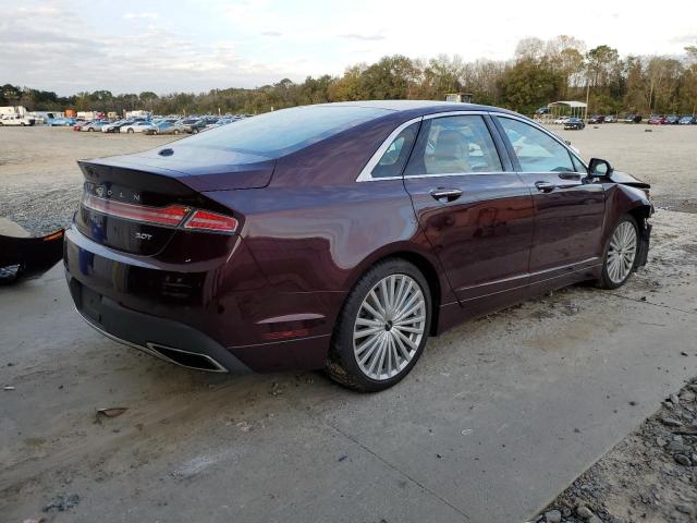 3LN6L5EC8HR624590 - 2017 LINCOLN MKZ RESERV BURGUNDY photo 3