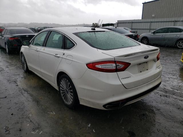 3FA6P0K95DR309072 - 2013 FORD FUSION TIT WHITE photo 3