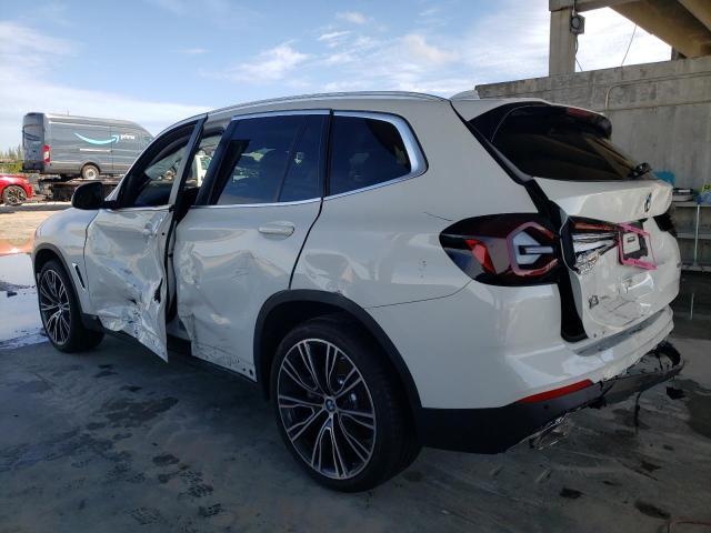 5UX43DP06N9M83078 - 2022 BMW X3 SDRIVE3 Ақ фото 2