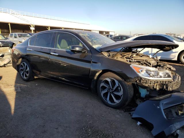 1HGCR3F08HA009886 - 2017 HONDA ACCORD EXL BLACK photo 4