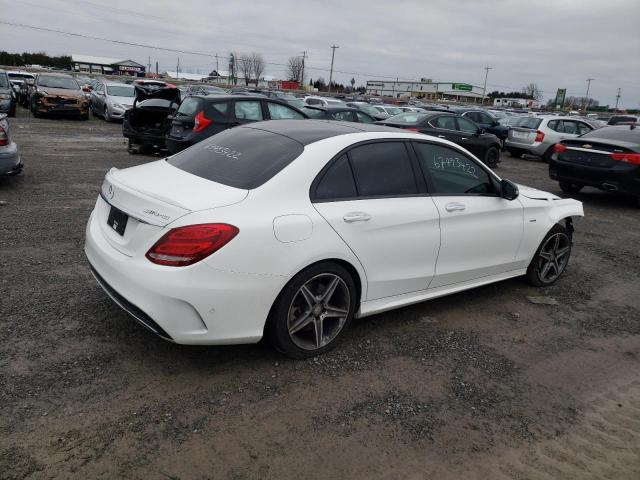 55SWF6EB8GU120211 - 2016 MERCEDES-BENZ C 450 4MAT WHITE photo 3