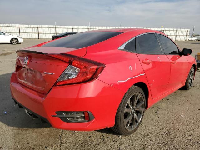 2HGFC2F80MH503279 - 2021 HONDA CIVIC SPOR 红色 照片 4