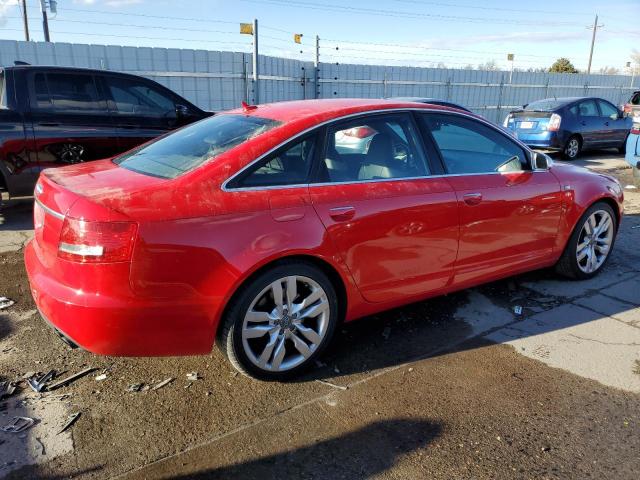 WAUGN74FX7N033296 - 2007 AUDI S6 QUATTRO RED photo 3