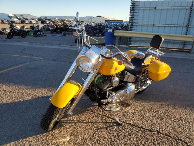 1HD1BMY111Y042603 - 2001 HARLEY-DAVIDSON FLSTF YELLOW photo 2