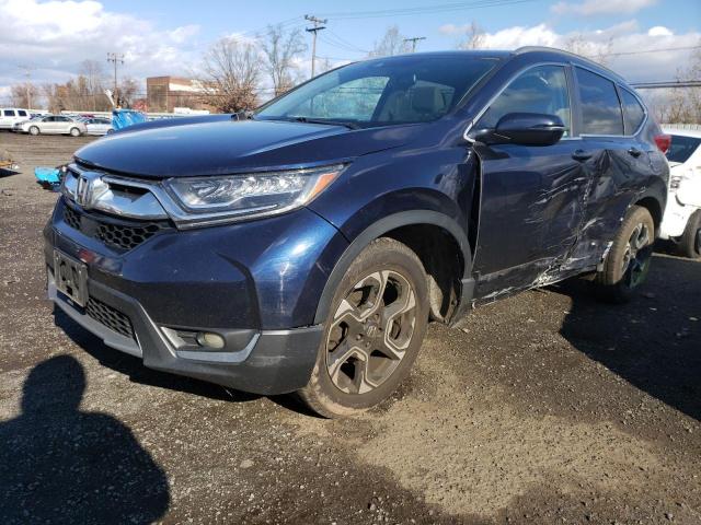 7FARW2H93KE004203 - 2019 HONDA CR-V TOURI BLUE photo 1