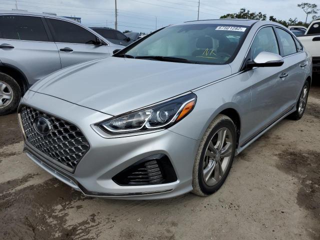 5NPE34AFXKH815027 - 2019 HYUNDAI SONATA LIM SILVER photo 1