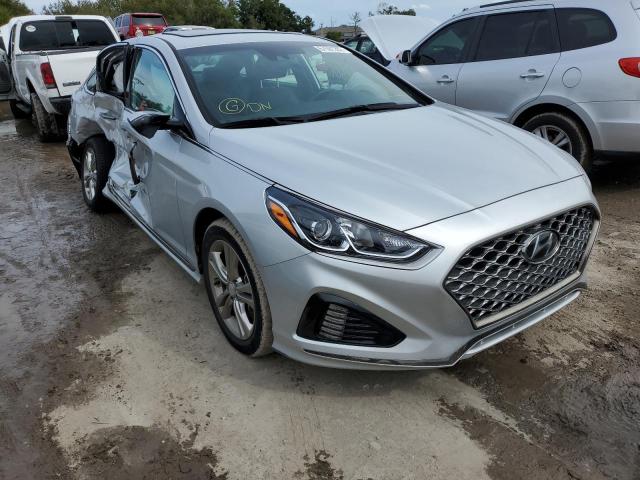 5NPE34AFXKH815027 - 2019 HYUNDAI SONATA LIM SILVER photo 4