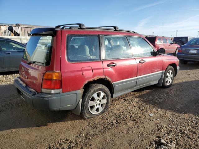 JF1SF6351YH706902 - 2000 SUBARU FORESTER L RED photo 3