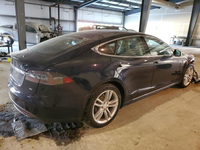 5YJSA1H1XEFP56307 - 2014 TESLA MODEL S Կապույտ լուսանկար 3