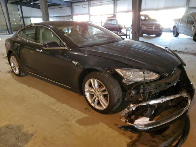 5YJSA1H1XEFP56307 - 2014 TESLA MODEL S Կապույտ լուսանկար 4