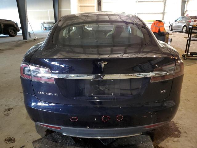 5YJSA1H1XEFP56307 - 2014 TESLA MODEL S BLUE photo 6