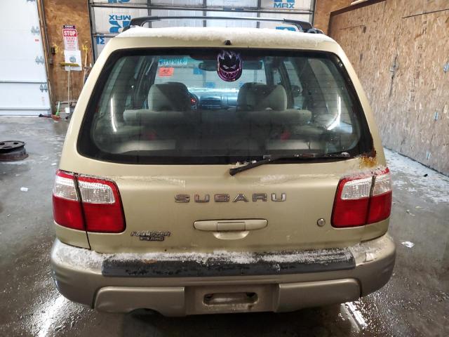 JF1SF65531H736597 - 2001 SUBARU FORESTER S ბეჟი ფოტო 6