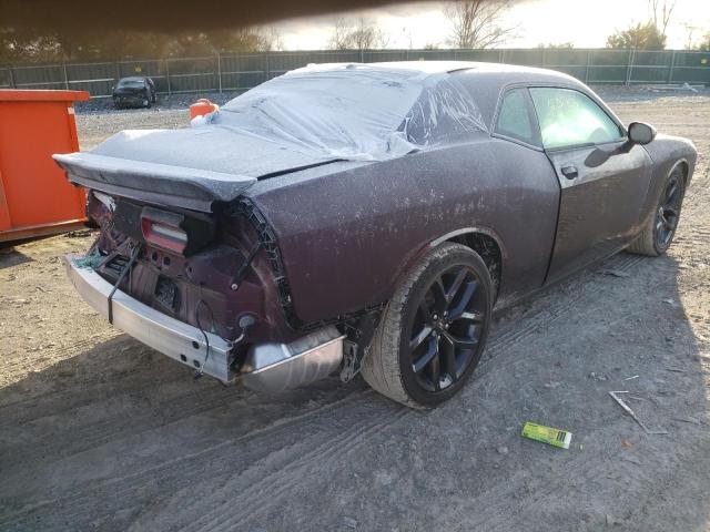 2C3CDZJGXNH187935 - 2022 DODGE CHALLENGER PURPLE photo 4