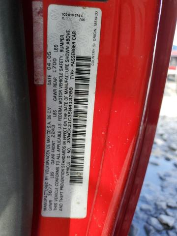 3VWCK31C35M413288 - 2005 VOLKSWAGEN NEW BEETLE 红色 照片 12