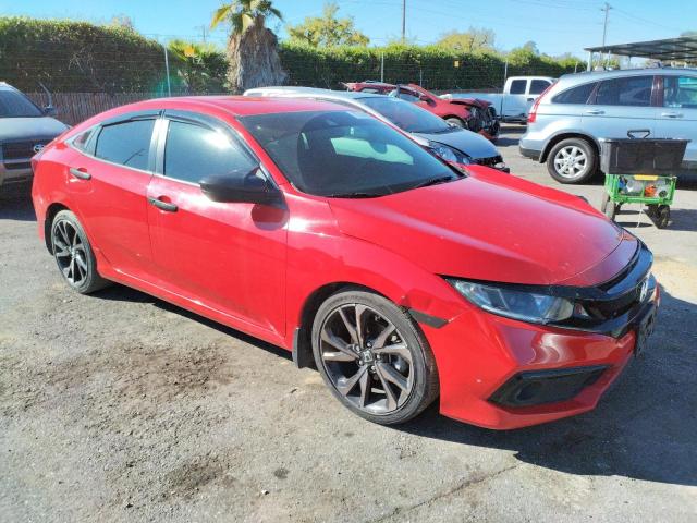 2HGFC2F89KH518778 - 2019 HONDA CIVIC SPOR 红色 照片 4