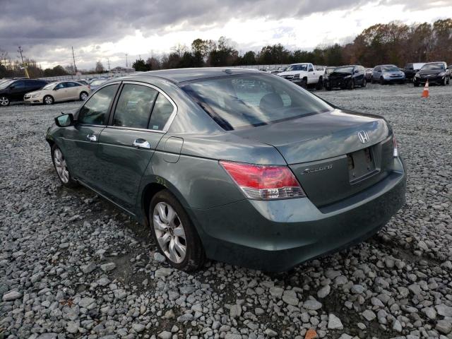 1HGCP36899A036270 - 2009 HONDA ACCORD EXL GREEN photo 3