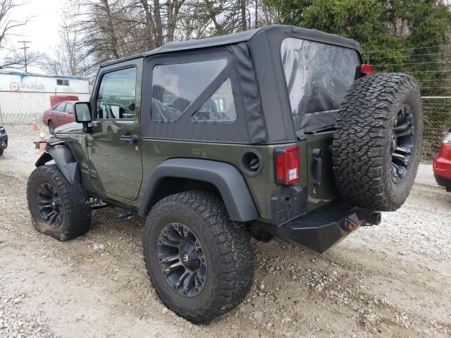 1C4AJWAG9FL668807 - 2015 JEEP WRANGLER S GREEN photo 2