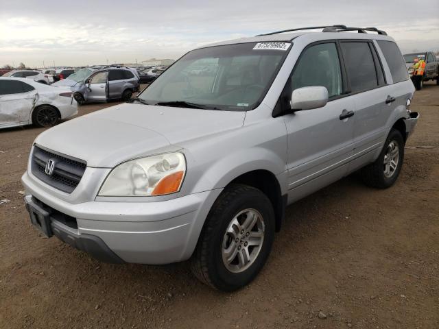 2HKYF18663H540377 - 2003 HONDA PILOT SILVER photo 1