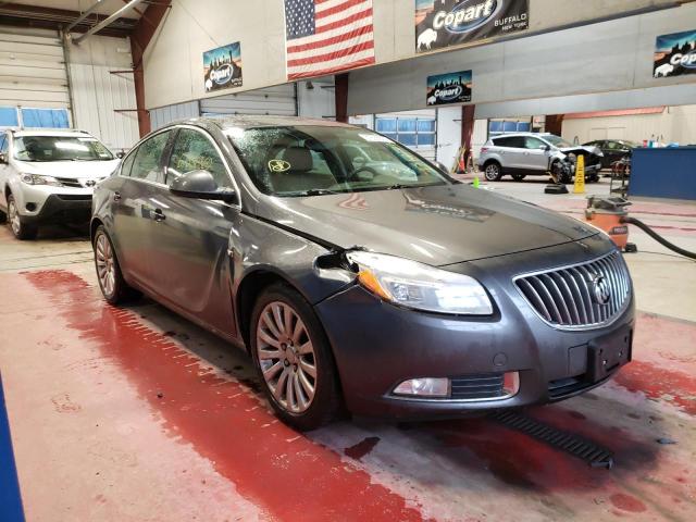 W04GT5GC2B1107450 - 2011 BUICK REGAL CXL GRAY photo 4