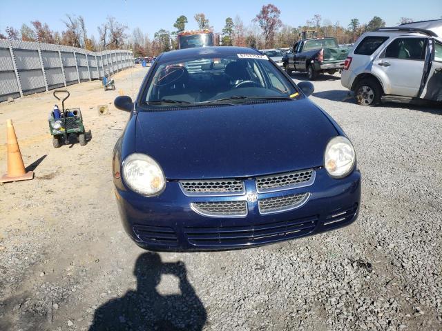 1B3ES26C55D249165 - 2005 DODGE NEON BASE BLUE photo 5