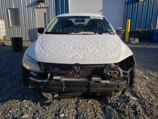 3VW2K7AJ4DM299088 - 2013 VOLKSWAGEN JETTA BASE WHITE photo 5